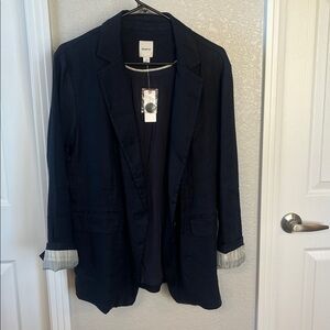 Anthropologie The Ettie Blazer by Maeve: Linen Edition NWT size S